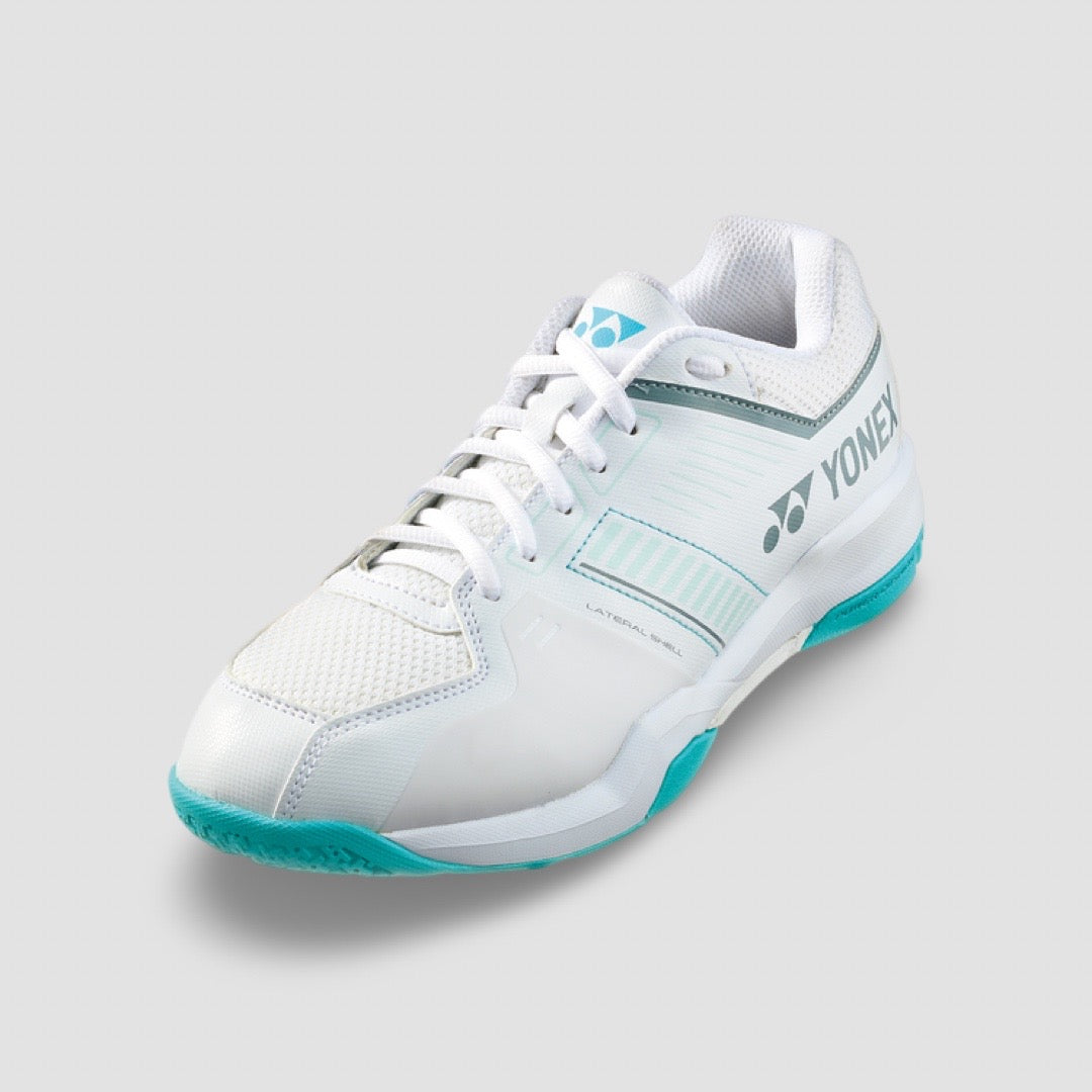 YONEX Power Cushion Strider Flow White/Mint Badminton Shoe SHBSF1