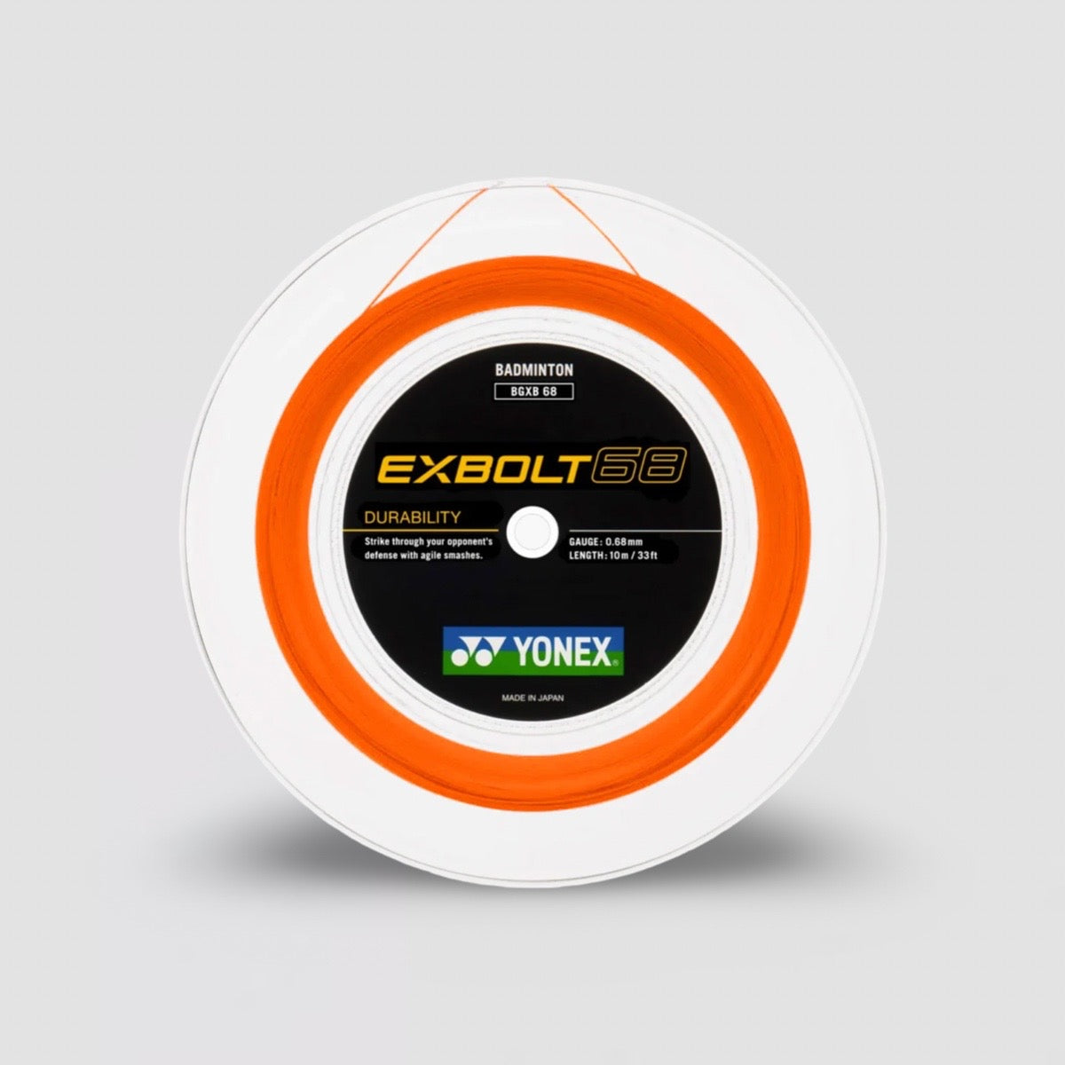 YONEX Exbolt 68 羽毛球线 (200 米卷) 