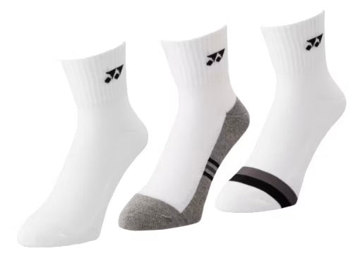Yonex Quarter cut Socks Assorted 19234EX (Pack of 3)