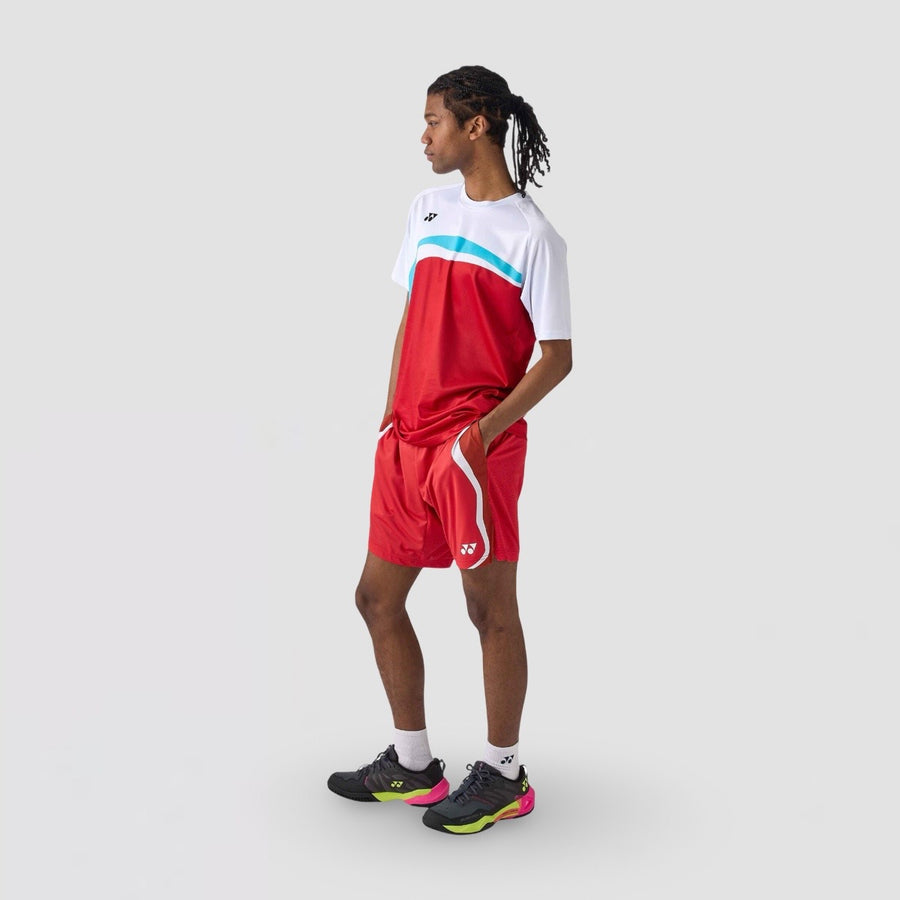 YONEX Unisex Crew T-shirt 16865EX Tango Red