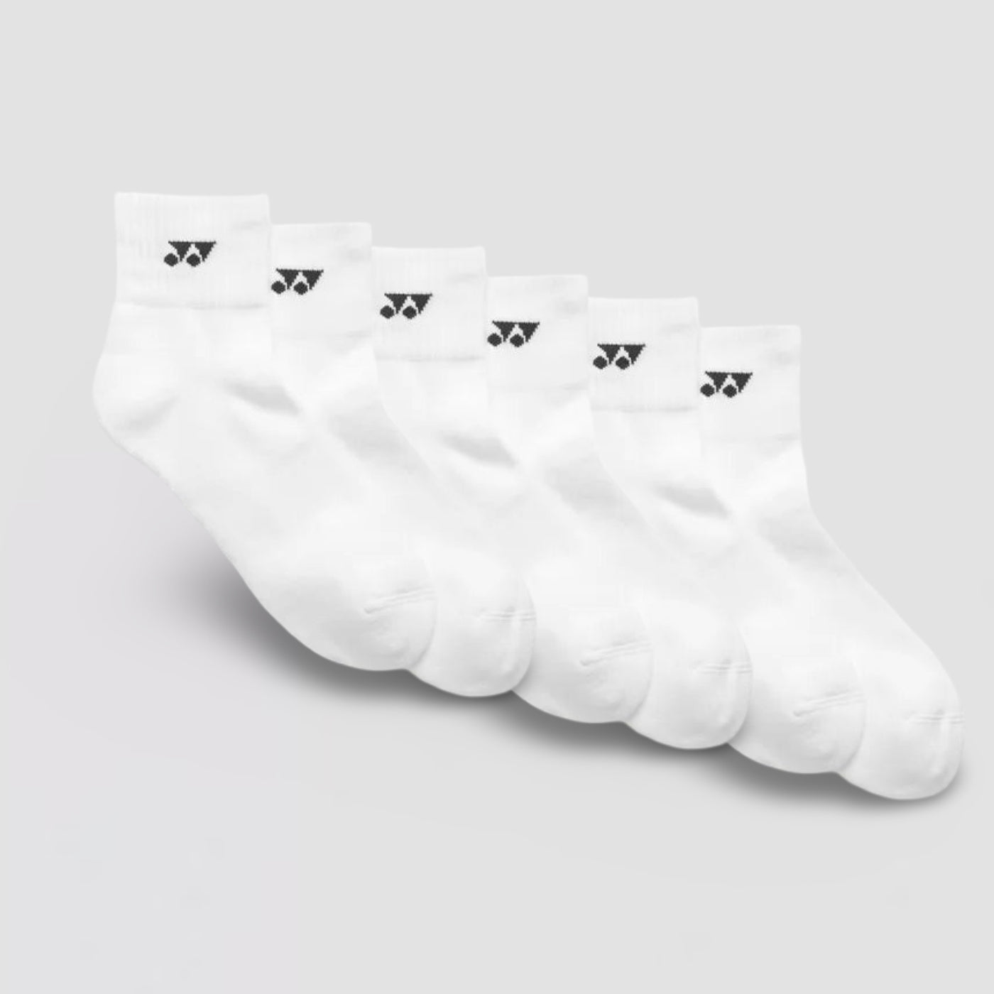 YONEX Unisex Sport Quarter Socks (Pack of 3) 19254JEX White