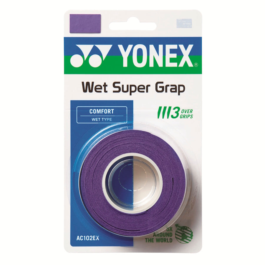 YONEX Super Grap AC102EX Deep Purple (3 Pack)