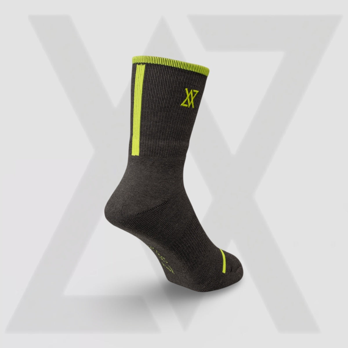 YONEX Men’s VA Sports Crew Socks Viktor Collection 19248YX Steel Grey