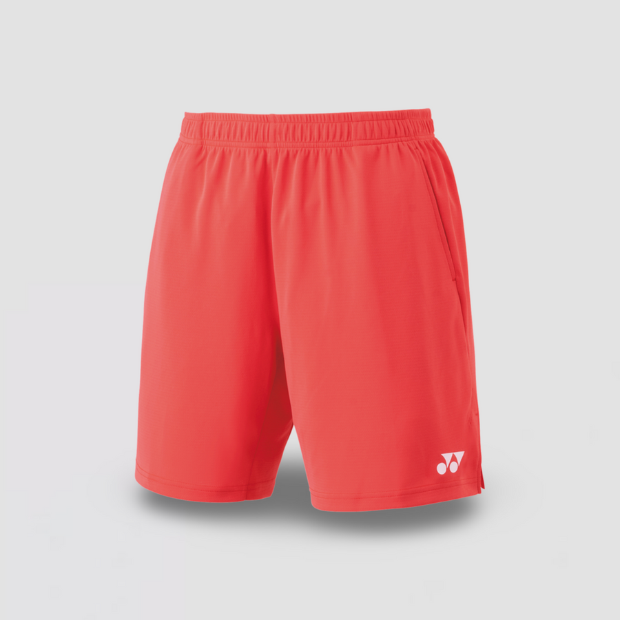 YONEX Viktor Axelson Mens Knit Shorts 15170EX (Pearl Red)