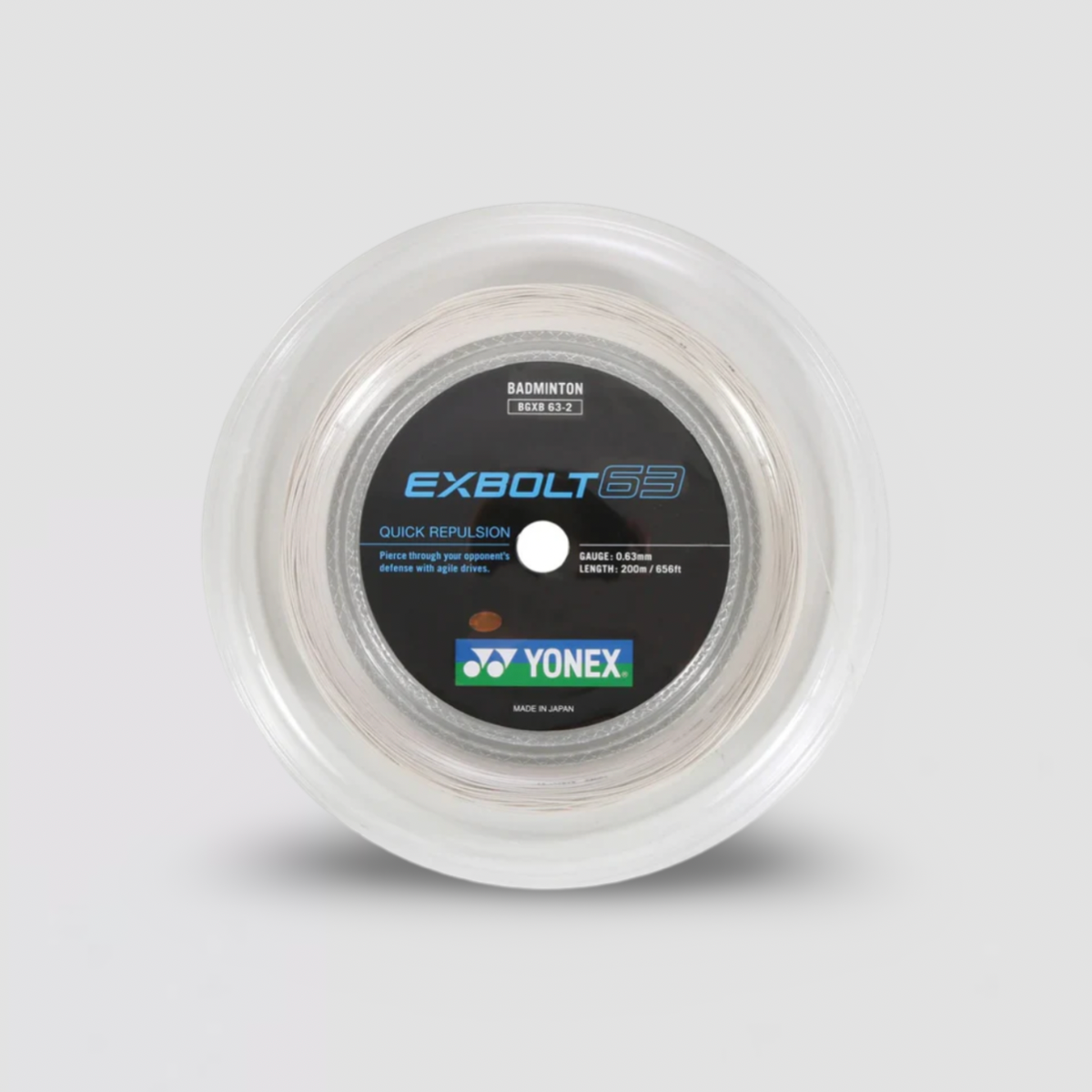 YONEX Exbolt 63 Badminton String (200m Coil)