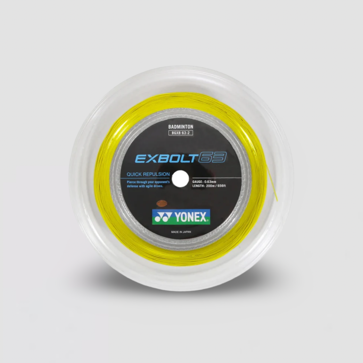 YONEX Exbolt 63 Badminton String (200m Coil)