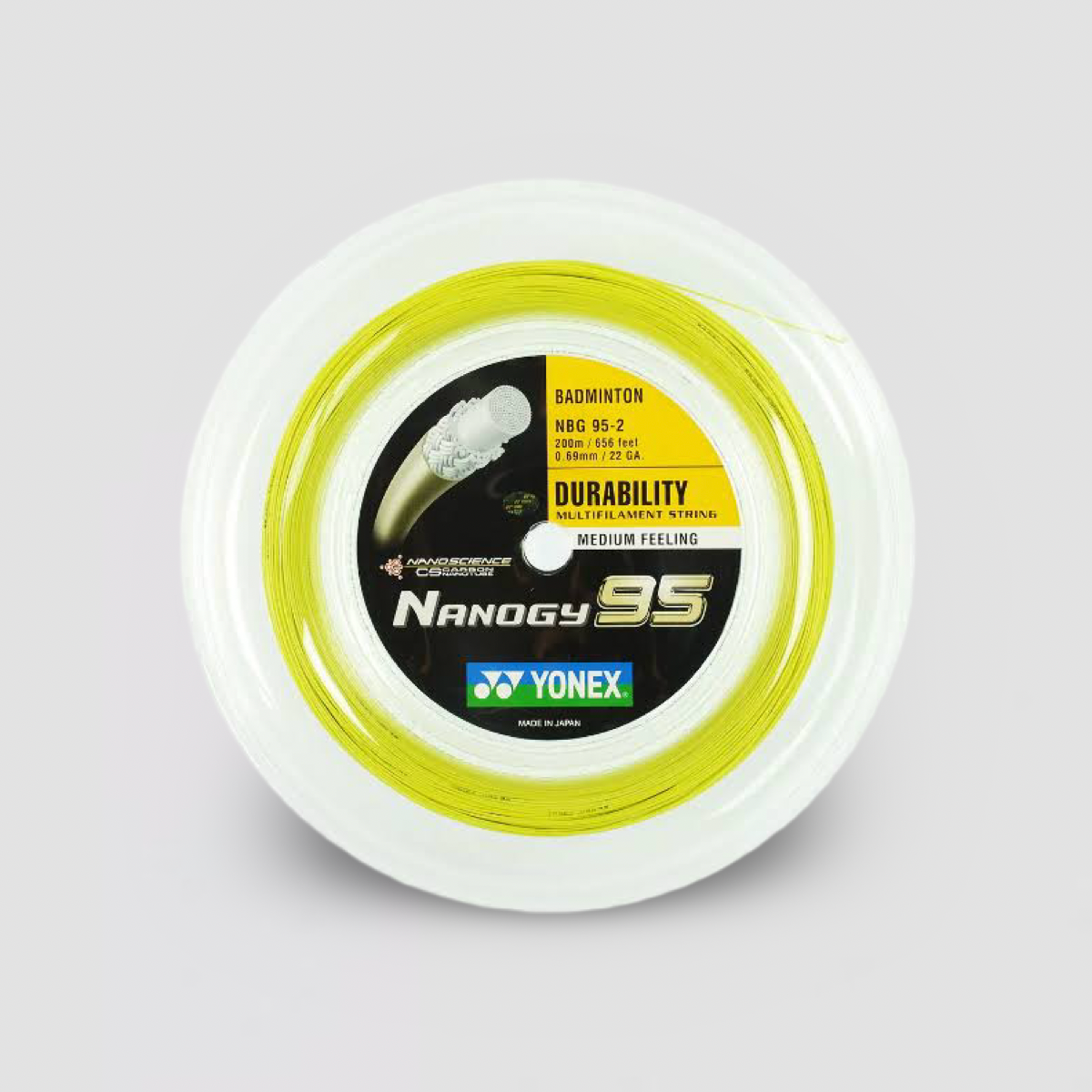 YONEX Nanogy 95 羽毛球线 (200 米卷)