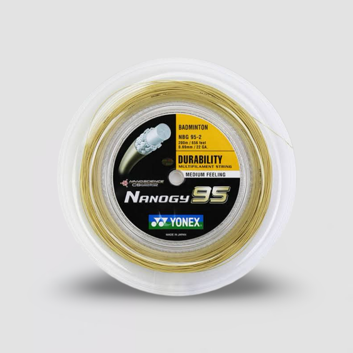 YONEX Nanogy 95 羽毛球线 (200 米卷)