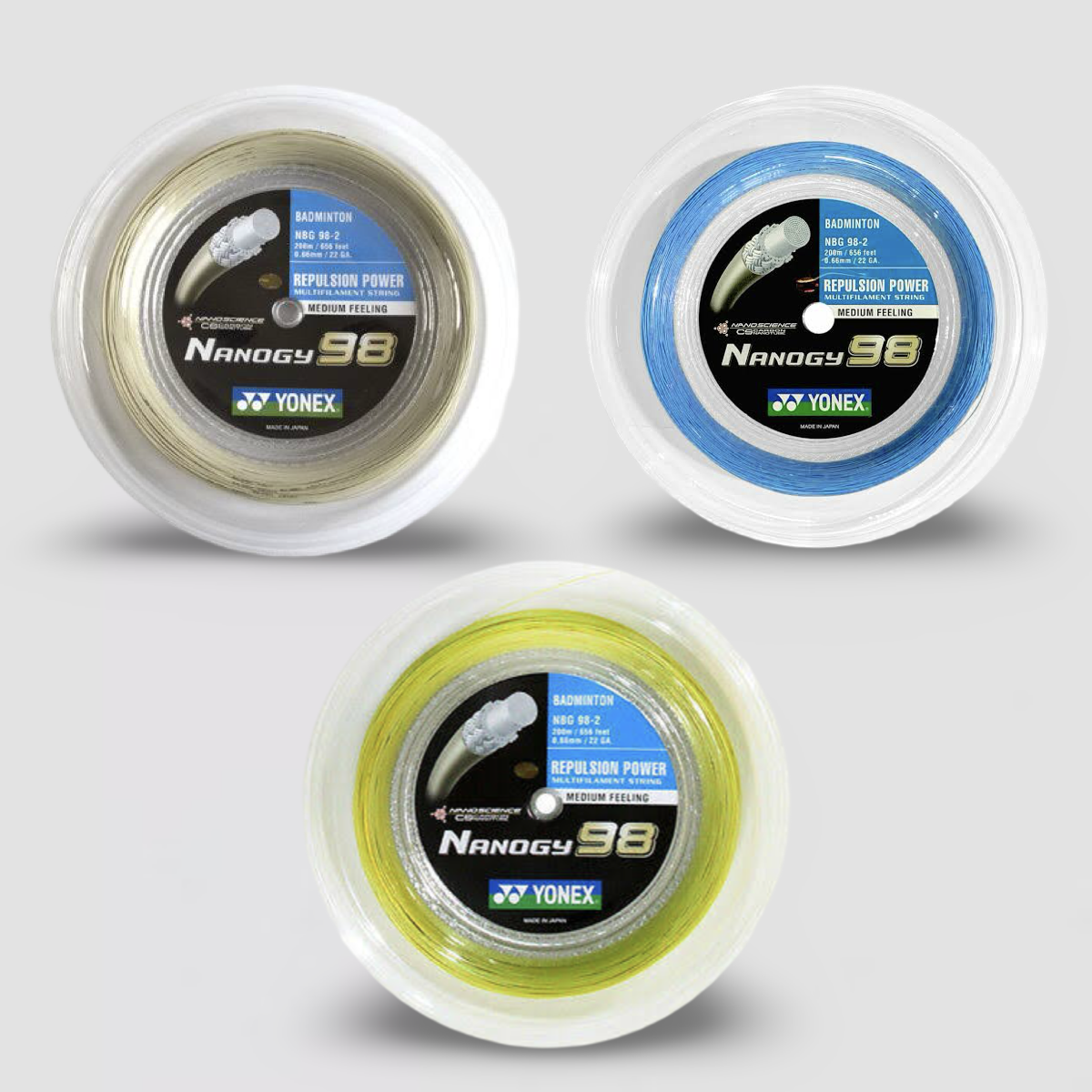 YONEX Nanogy 98 Badminton String (200m Coil) | Badminton World YONEX Nanogy 98 Badminton String (200m Coil) | Badminton World