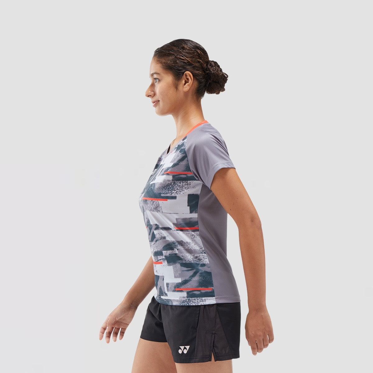 YONEX Women's Crew Neck Shirt YW0034EX Gray