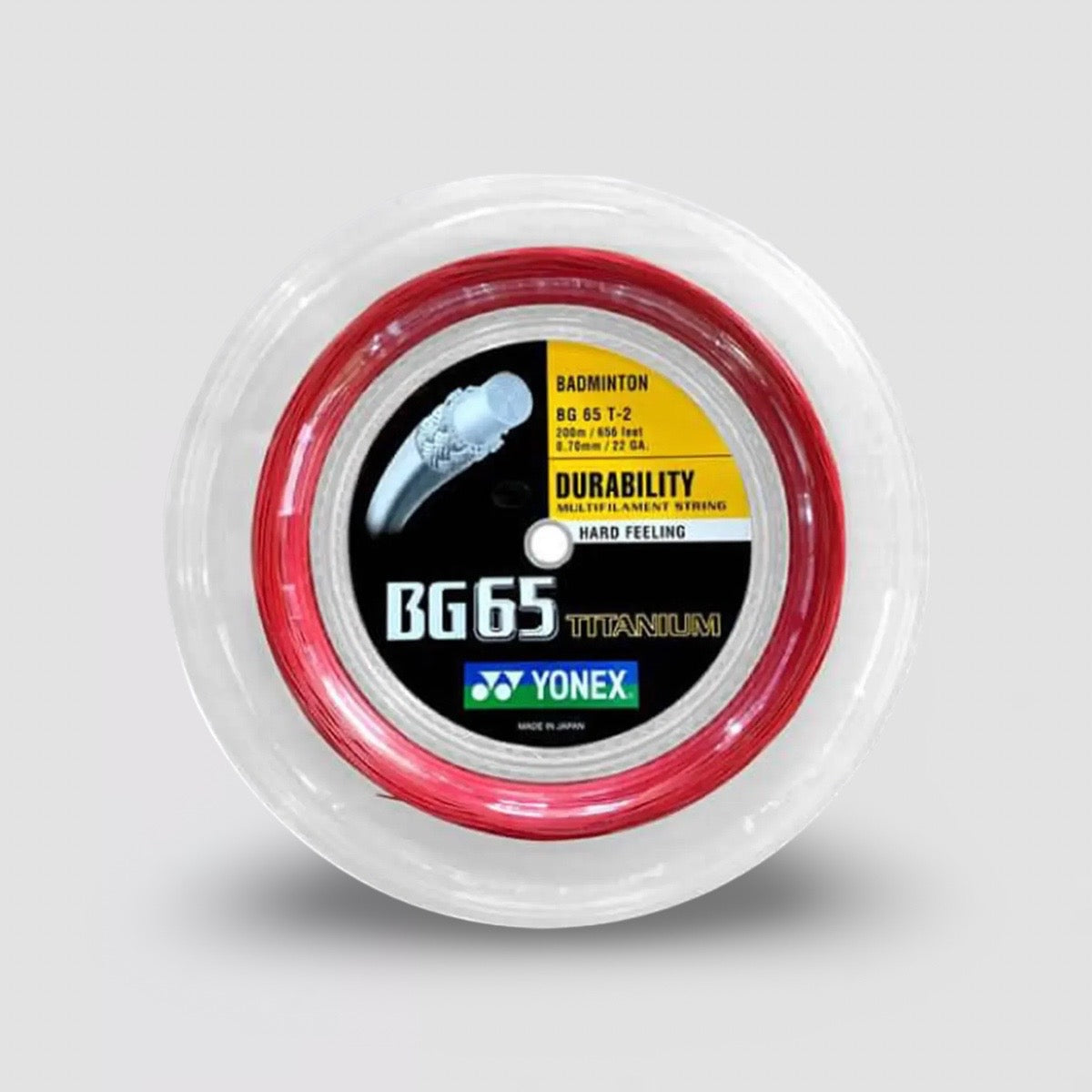 YONEX BG 65 Titanium Badminton String (200m Coil)