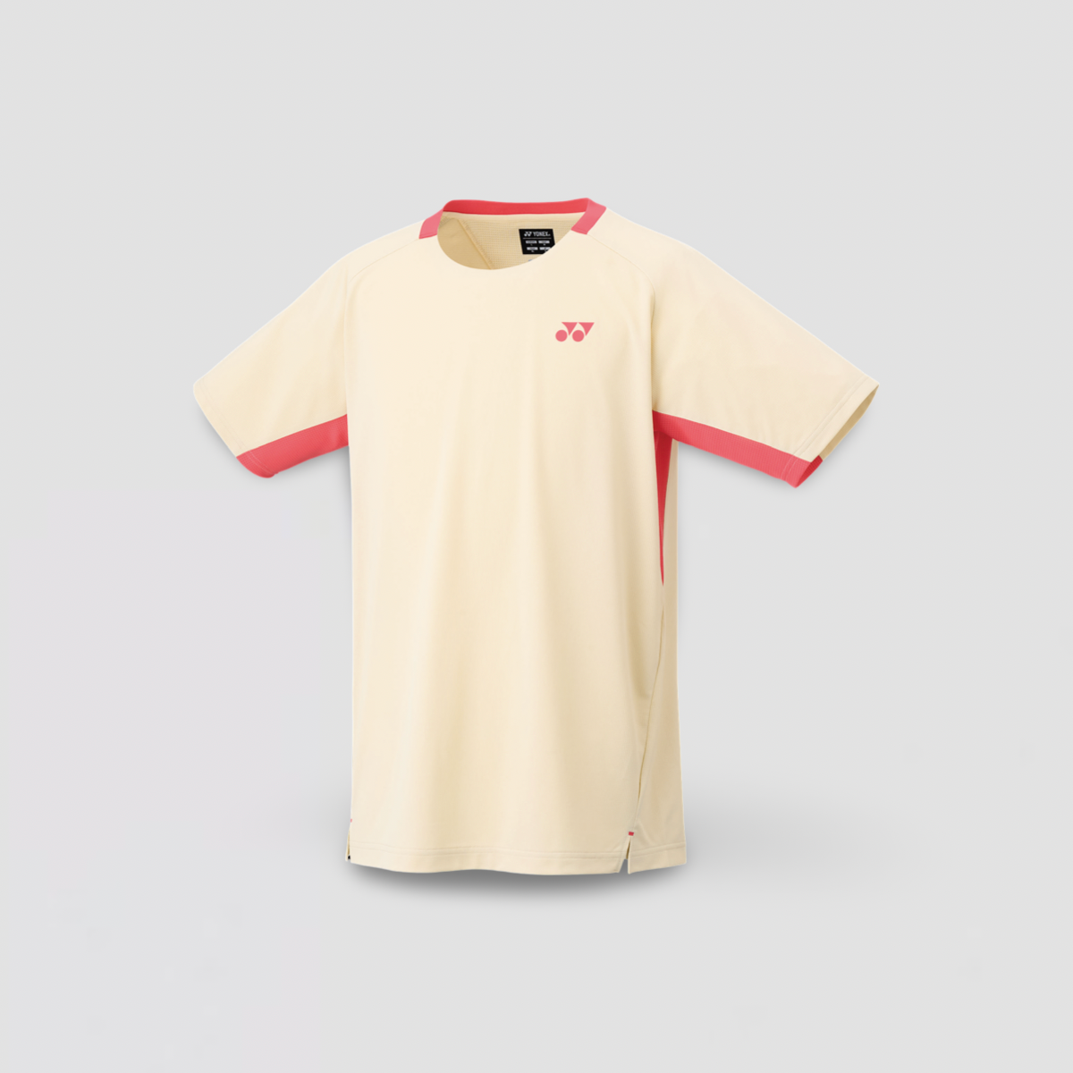 YONEX Australian Open 2025 Men's Crew Neck Shirt 10622YX Ice Beige YONEX Australian Open 2025 Men's Crew Neck Shirt 10622YX Ice Beige