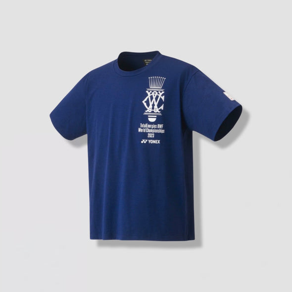 Yonex BWF 2023 Souvenir World Championships Shirt YOB23190 Navy UNISEX