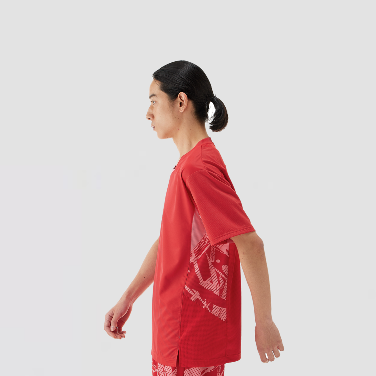 YONEX Men’s China Sudirman Cup Team Crew Neck Shirt 10642YX Tango Red (Slim Fit)