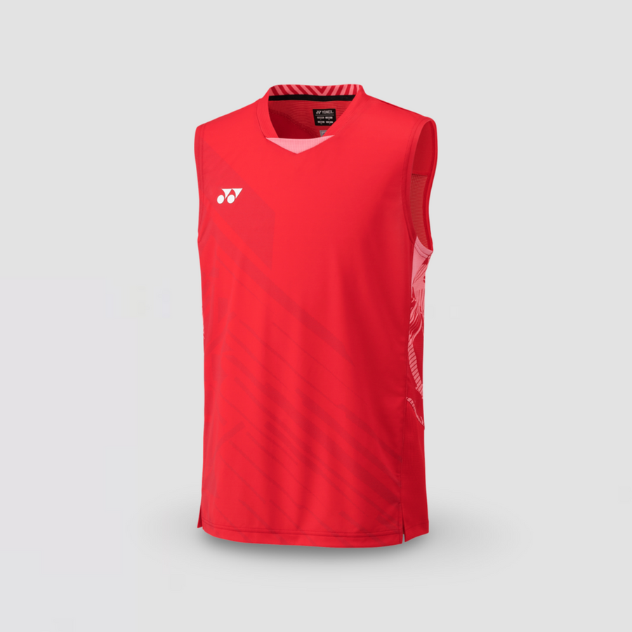 YONEX Men’s China Team Sleeveless Top 10643YX Tango Red