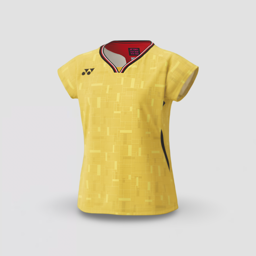 YONEX Japan National Team Akane Yamaguchi Women's Crew Neck Shirt 20917YX Bright Golden Yellow
