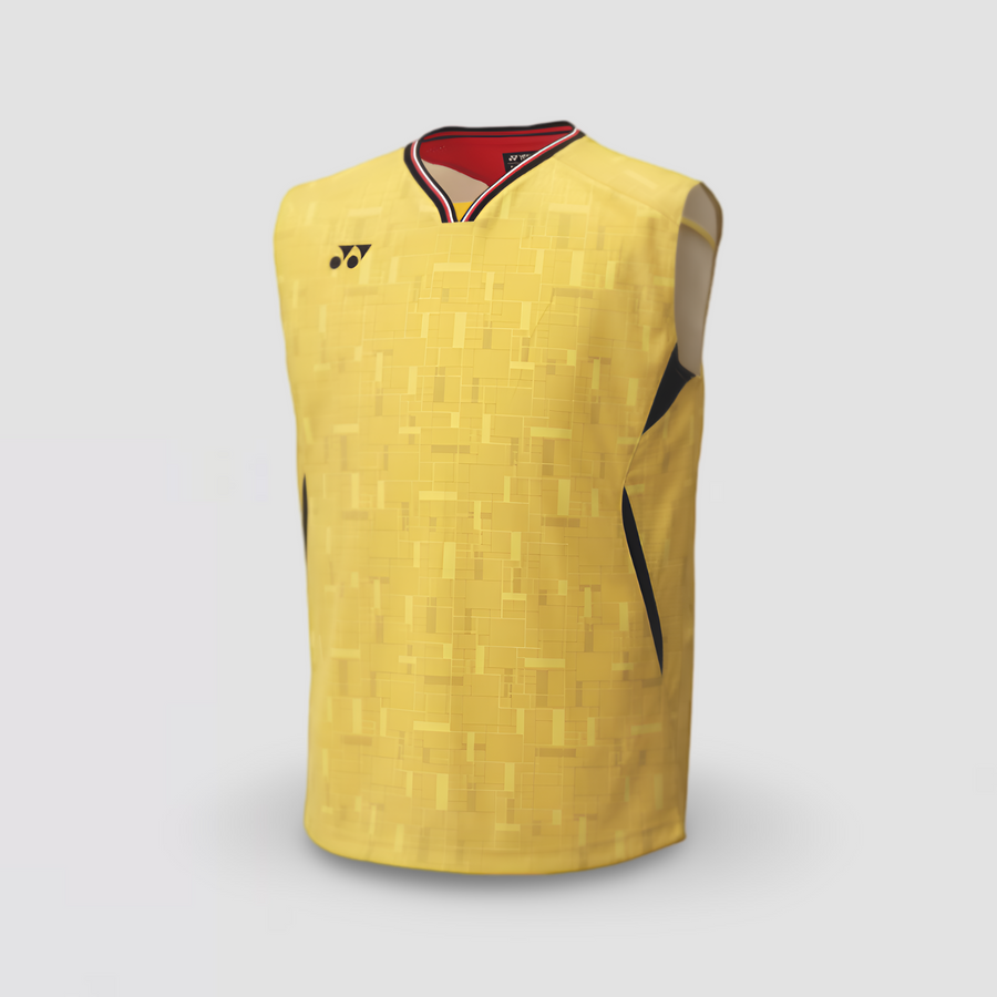 YONEX Japan National Team Men's Sleeveless Top 10701YX Bright Golden Yellow