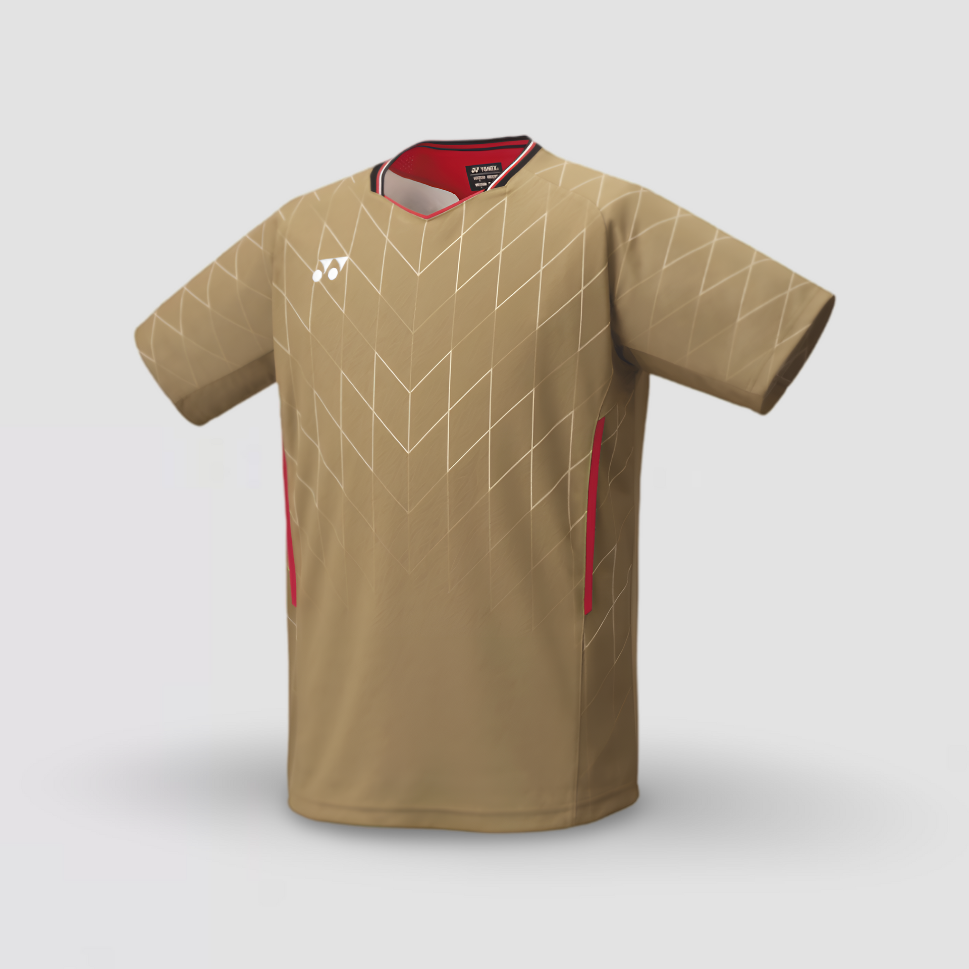 YONEX Japan National Team Men's Crew Neck Shirt 10698YX Gold YONEX Japan National Team Men's Crew Neck Shirt 10698YX Gold