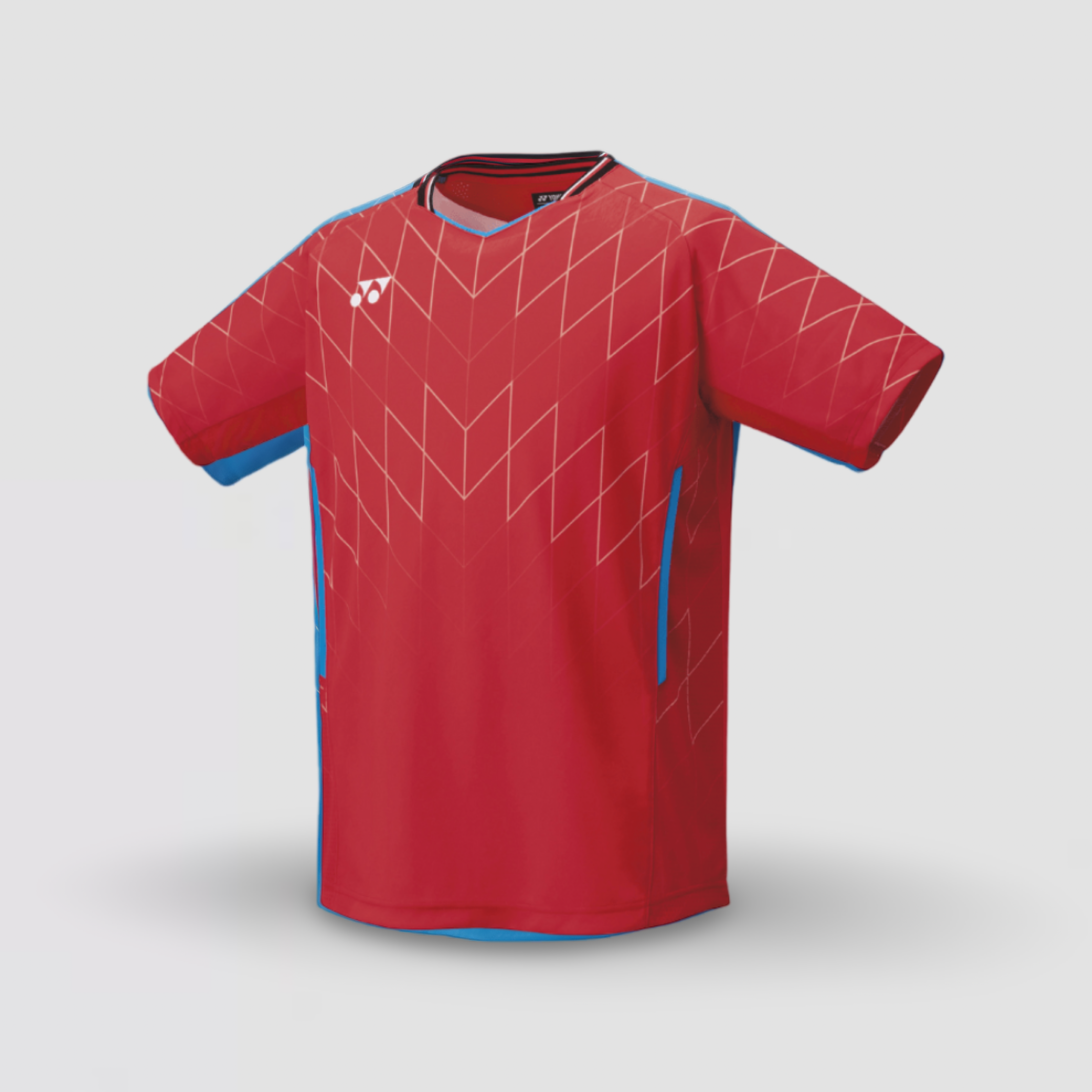 YONEX Japan National Team Men's Crew Neck Shirt 10698YX Red YONEX Japan National Team Men's Crew Neck Shirt 10698YX Red