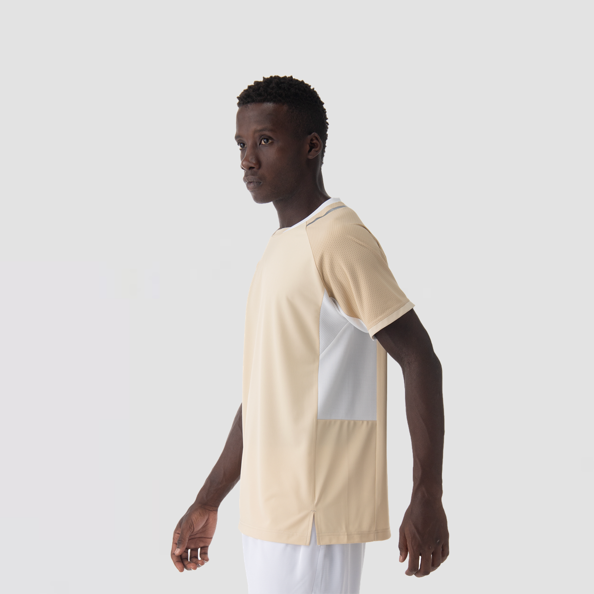 YONEX Men's Crew Neck Shirt 10633YX Ice Beige