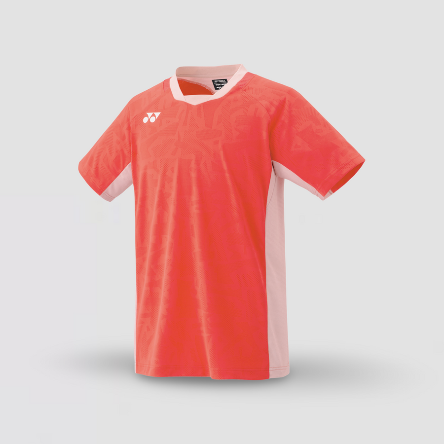 YONEX Men's Crew Neck Shirt 10634EX Coral Red