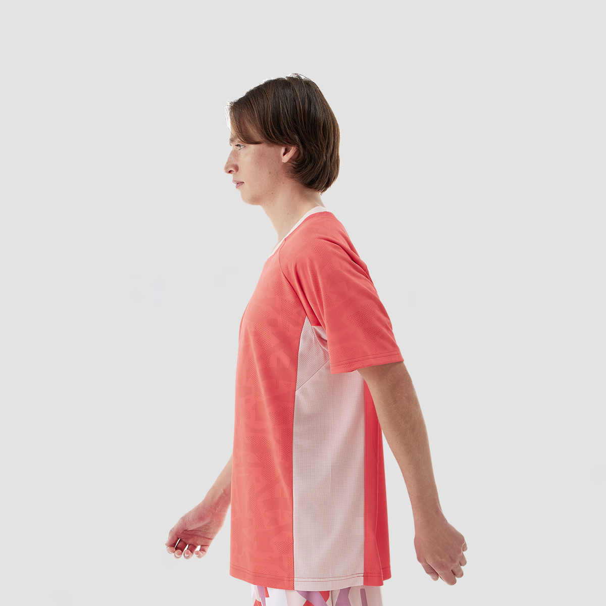YONEX Men's Crew Neck Shirt 10634EX Coral Red