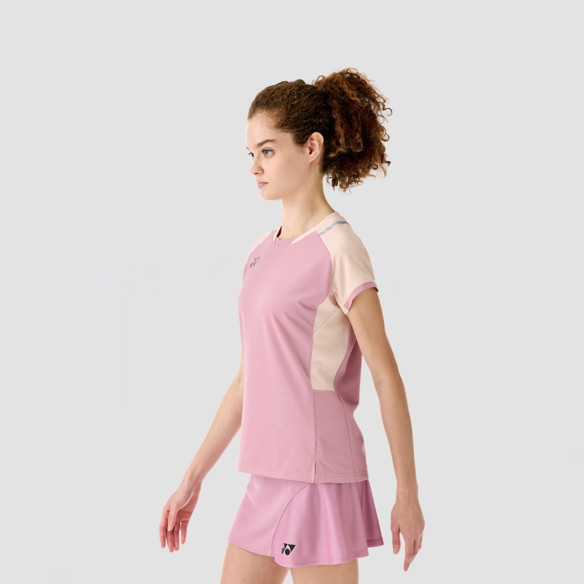 YONEX Women's Crew Neck Shirt 20845EX Pearl Rose