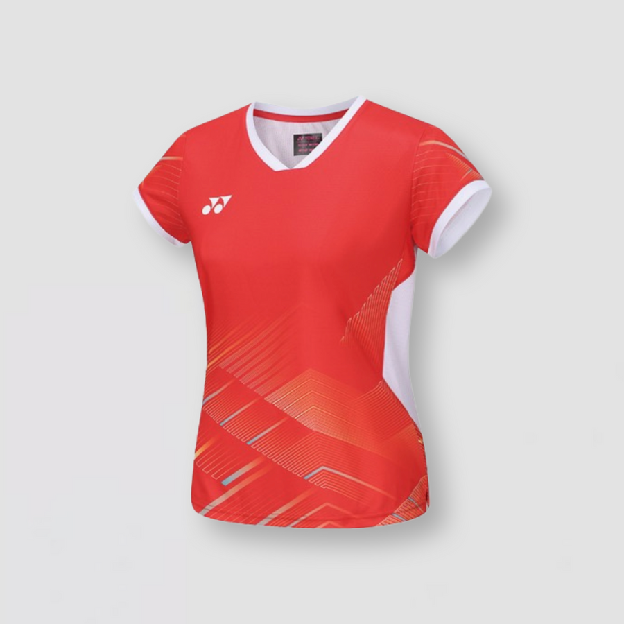 YONEX 2023 China National Team Wear Women's Crew Neck Shirt (Red) 20791EX