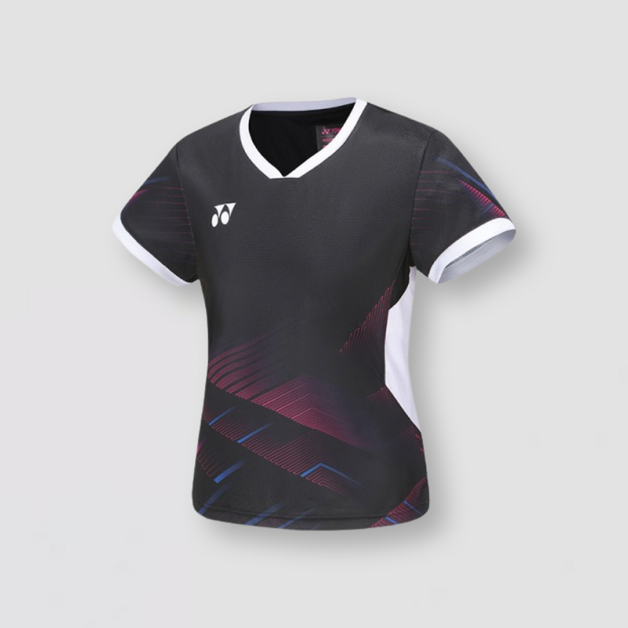 YONEX 2023 China National Team Wear Women's Crew Neck Shirt (Black) 20791EX