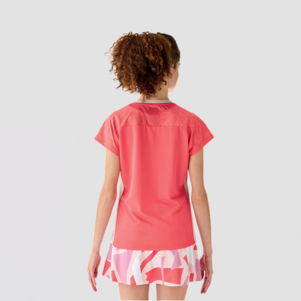 YONEX Women's Crew Neck Shirt 20848EX Coral Red