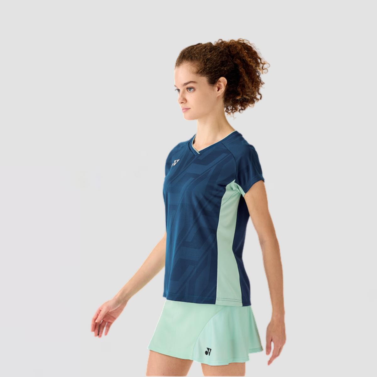 YONEX 2025 An Se Young Women's Crew Neck Shirt 20844EX Ink Blue