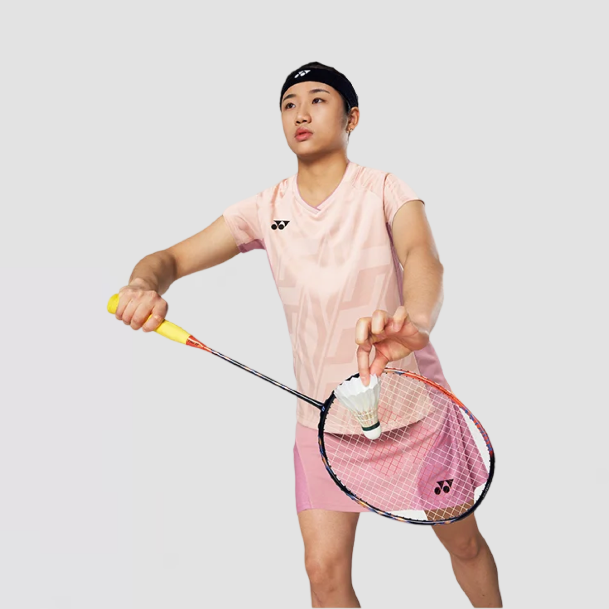 YONEX 2025 An Se Young Women's Crew Neck Shirt 20844EX Smoke Pink