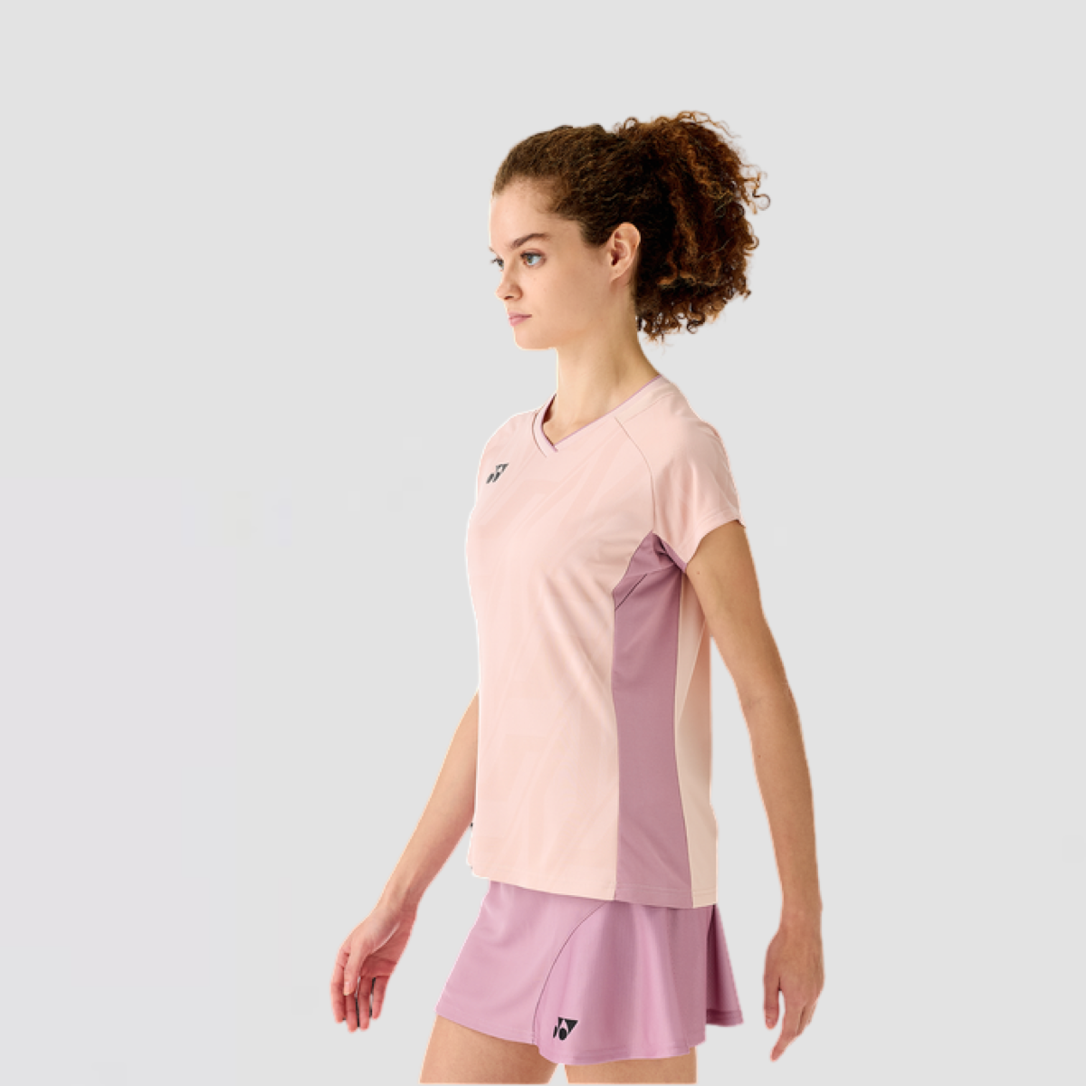 YONEX 2025 An Se Young Women's Crew Neck Shirt 20844EX Smoke Pink