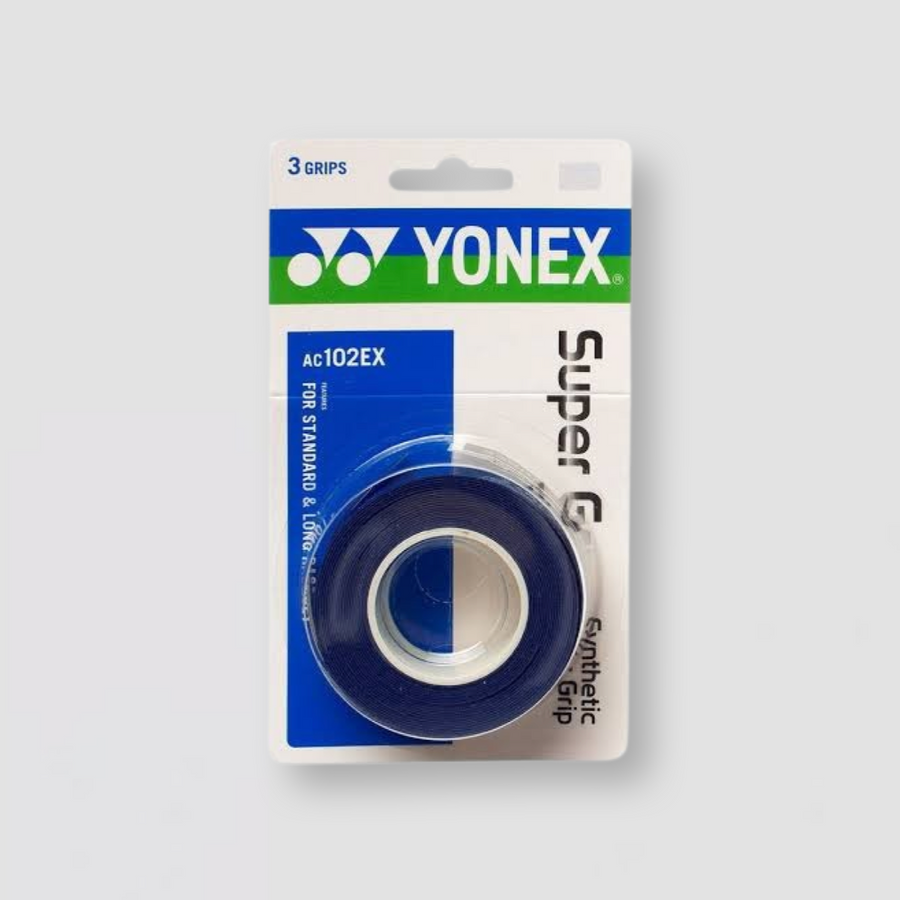 YONEX Super Grap AC102EX Deep Blue (3 Pack)