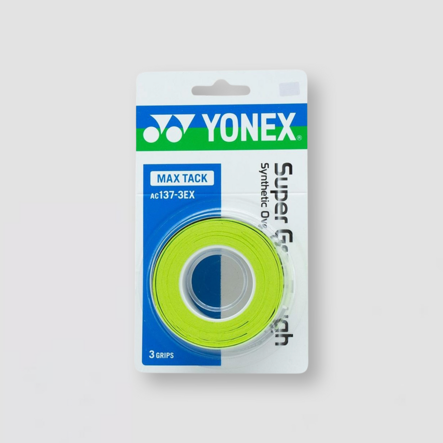 YONEX Super Grap Tough AC137EX Citrus Green (3 Pack)