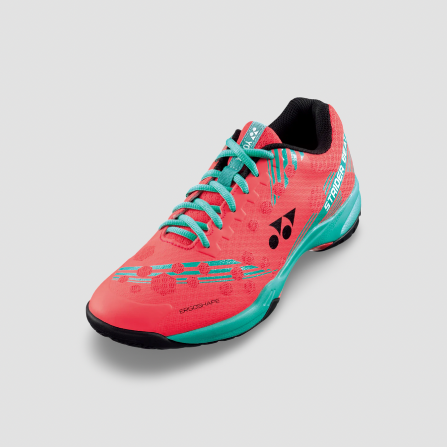 YONEX Power Cushion Strider Beat Bright Red SHBSB1EX Badminton Shoe