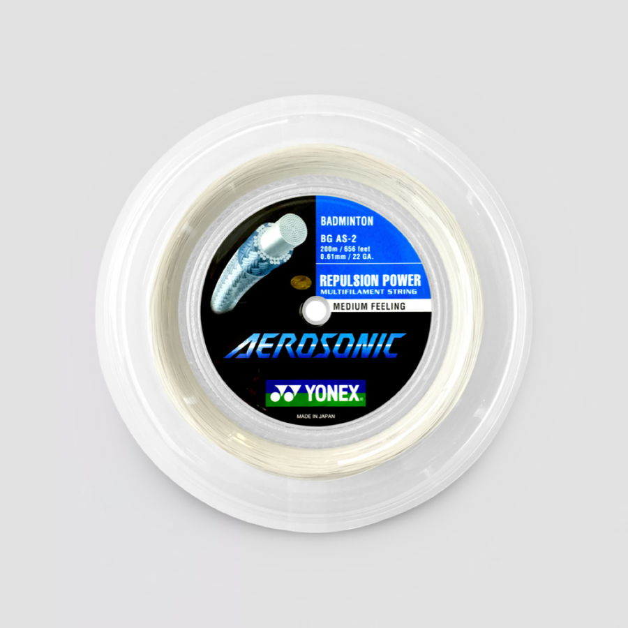 YONEX Aerosonic White Badminton String (200m Coil)