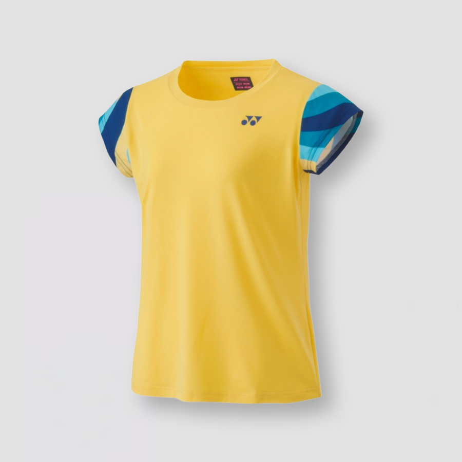 YONEX 2024 AO 网球女式圆领衬衫 20754EX（浅黄色）