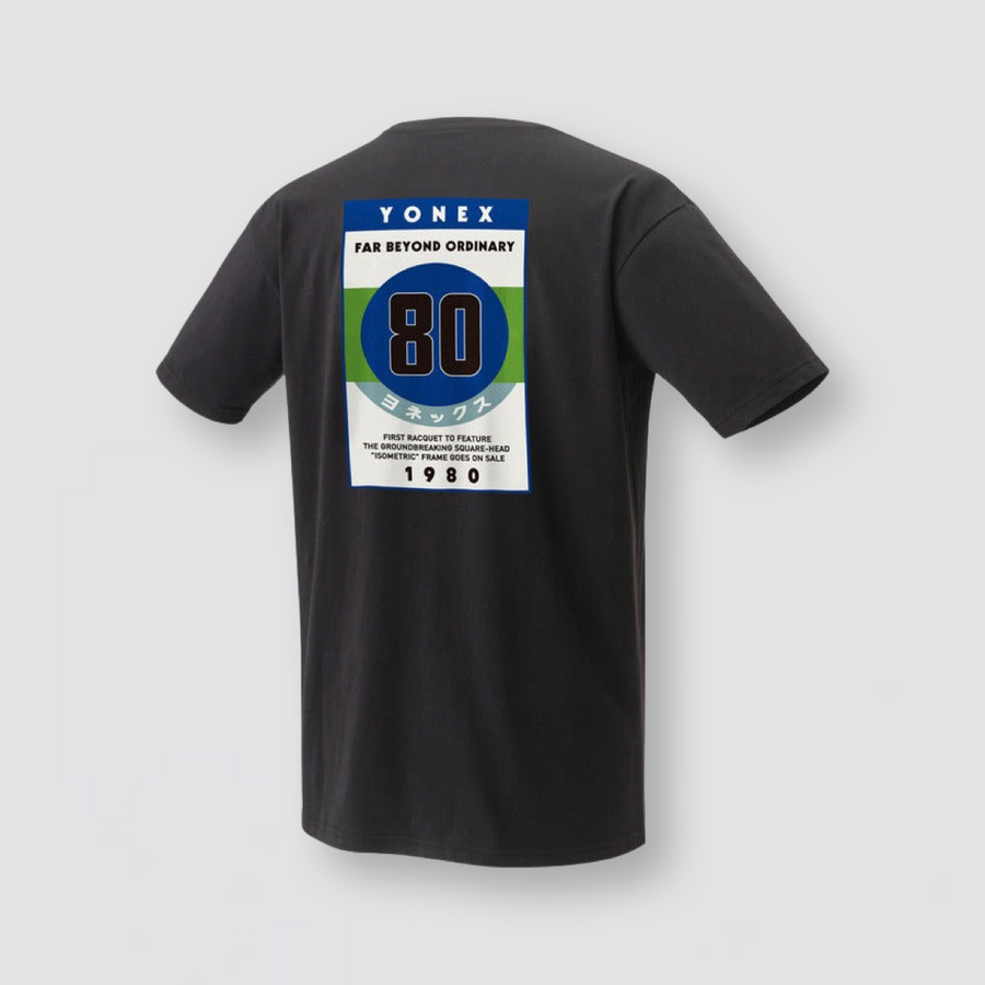 YONEX 75th Anniversary Unisex T-Shirt 16561AEX Black