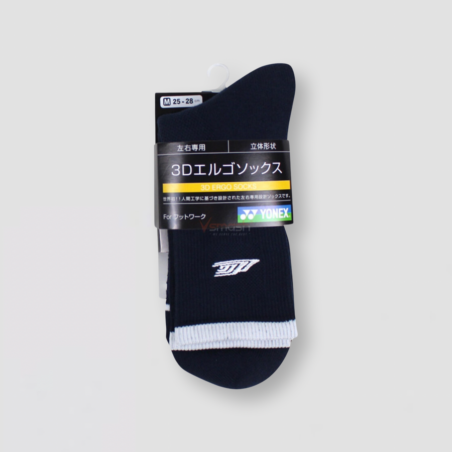 YONEX Lee Chong Wei Men's Sport Crew Socks 19229YX (Navy Blue)