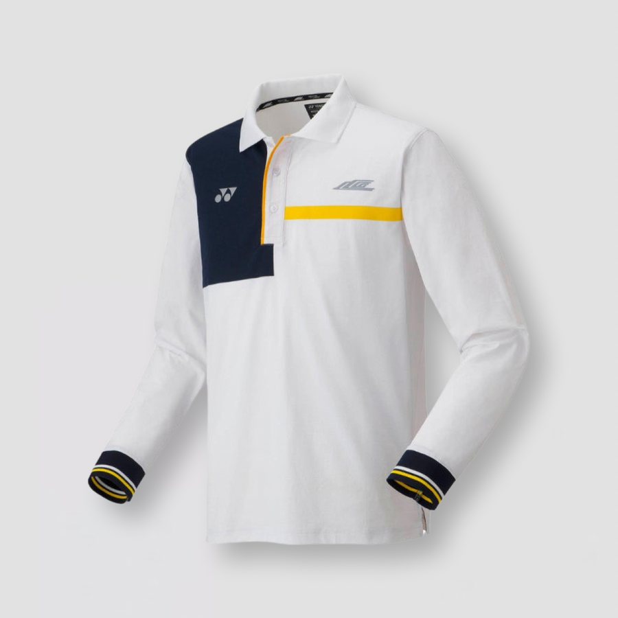 YONEX Lee Chong Wei Unisex Long-sleeve Polo Shirt 10619EX White