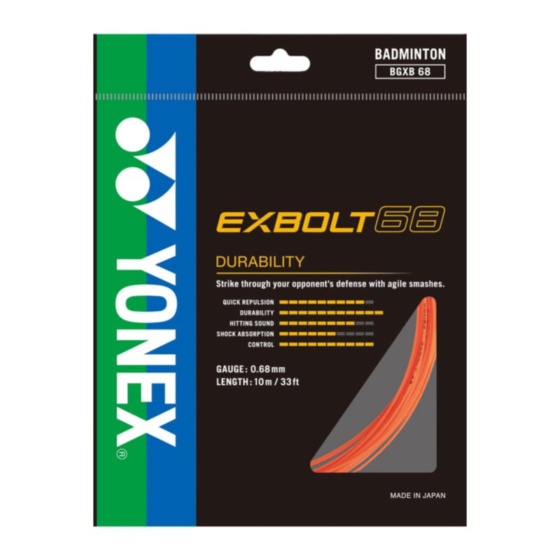 YONEX Exbolt 68 Orange Badminton String 10m Packet (Copy)