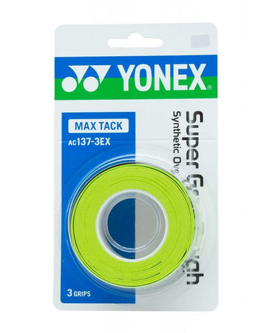 YONEX AC137EX Super Grap Tough Green 3 Pack