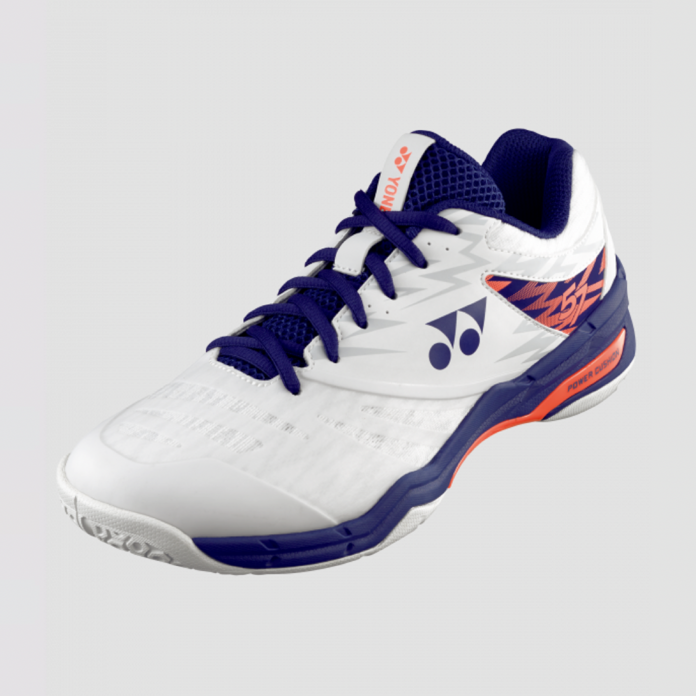 Giày cầu lông YONEX Power Cushion 57 màu trắng/cam neon 