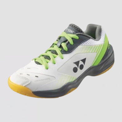 YONEX Kids Power Cushion 65JR3 EX White/Lime Badminton Shoe