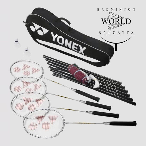 YONEX 4 Player Badminton Set with Net and Poles